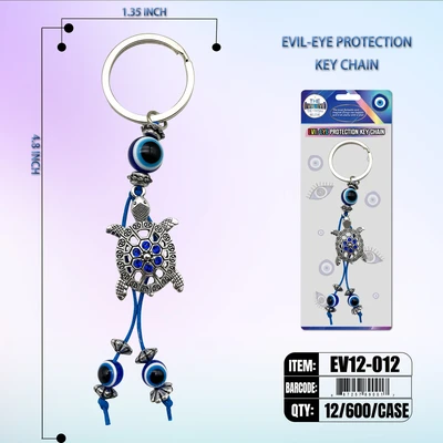 EV12-012, EVIL EYE KEY CHAIN PROTECTION, 887257890017