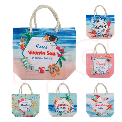 91171, CC Summer Bag Assorted Beaches 17.7"x14.3"x5.3", 191554911710