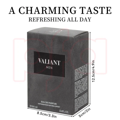 88282, Eau de Parfum 3.4 oz/100 ml Valiant Men for Men - United Scents, 191554882829
