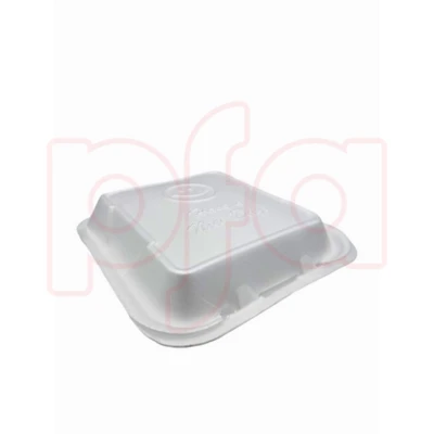 HC771F, HINGED CONTAINER 7X7 1 COMP BAGS 100CT