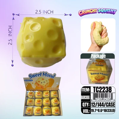 TC2238, Crunchy Squishy Cheese  1.967"× 1.97", 887258042385
