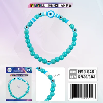 EV10-046, Evil Eye Bracelet Protection, 887257880018