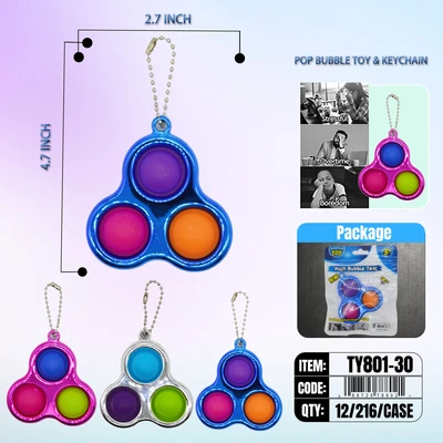 TY801-30, 3POP KEY CHAIN, TY801-30