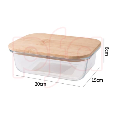 33169, Fresh Guard Glass Container w/ Bamboo Lid 35.5oz Oven Safe, 191554331693