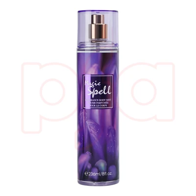 88843, Women's Body Mist Display 8 oz/ 236 ml Love Of Magic- Blooming Petals/Love Of Magic/Love Seduce/Magic Spell/Oriental Cherry Blossom/Secret Desire/Sweet Pea - United Scents, 191554886087