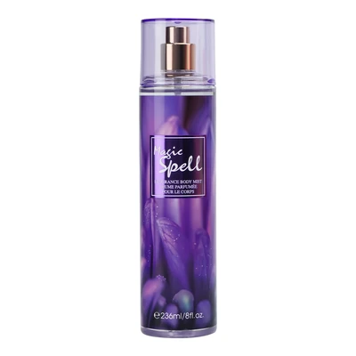 88843, Women's Body Mist Display 8 oz/ 236 ml Love Of Magic, 6 Scents Blooming Petals/Love Of Magic/Love Seduce/Magic Spell/Oriental Cherry Blossom/Secret Desire/Sweet Pea - United Scents, 191554886094