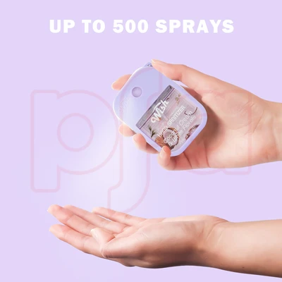 60395, Wish 4pcs Mix Bundle Hand Sanitizer Spray 1.2 oz w/ Silicone Case,Salted Caramel/Coconut Cream/Dragonfruit/Golden Citrus, 191554603950