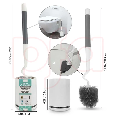 70058, Ideal Home Toilet Brush with Holder, 191554700581