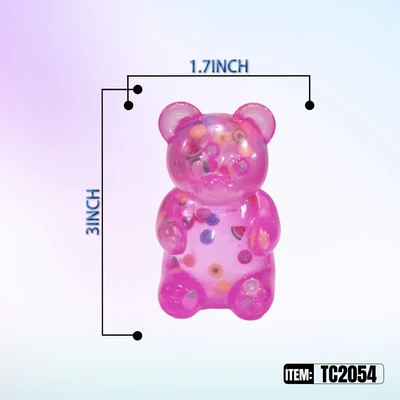 TC2054, Sugar Squeezy Relief Fidget Toys Bear Fruits 1.97"x3.74", 887258040541