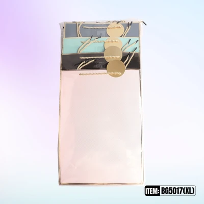 BG5017-XL, General Gift Bags XL.Assorted x4  11.8"x4.7"x16.5", 887257150371