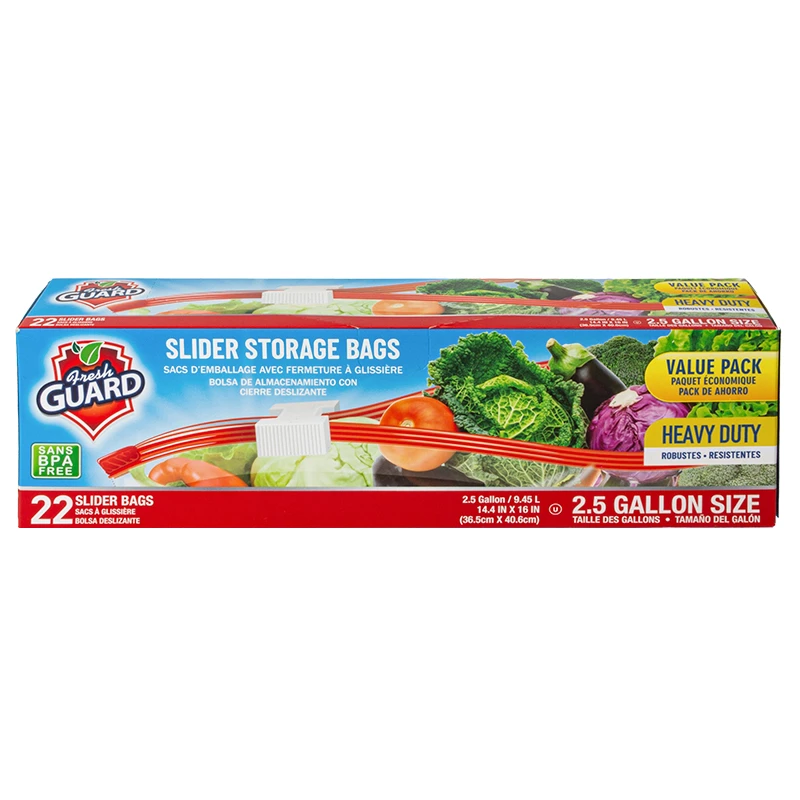 Fresh Guard Slider Storage 2.5 Gallon 22CT