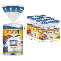30155, Xtratuff Trash Bag Drawstring 8G 90CT Linen Fresh, 191554301559