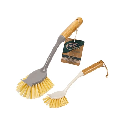 70020-24, Fresh Start Bamboo Long Handle  Dish Brush, 191554700208