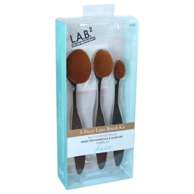 LAB41222, L.A.B.2 Multi Purpose Cosmetic 3-Piece Brush, 079181412223