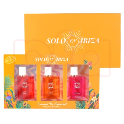 89344, SOLO EN IBIZA Women's 3*30mL/1.02fl.oz Mini Perfume MADRID MUSE/VALENCIA VIBES/MARBELLA, 191554893443