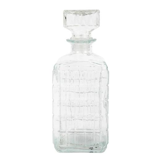 33044, Splash Glass Wine Bottle 1L Rect w/ Gift Box, 191554330443