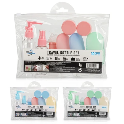 40004, Ideal Travel Travel Bottle Set 10PK, 191554400047