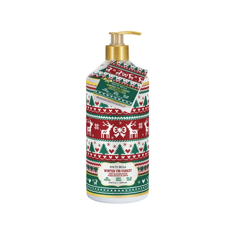 Molto Bella Body Wash 33.8oz/1000ml Holiday Winter Fir Forest