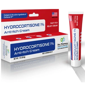 DRS-00010, Drs. Pharmacy 1oz. Hydrocortisone 1% Anti-Itch Cream, 380489001010