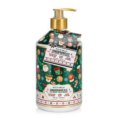 60645, Molto Bella Hand Soap  21.3 FL OZ Holiday Green Gingerbread, 191554606456