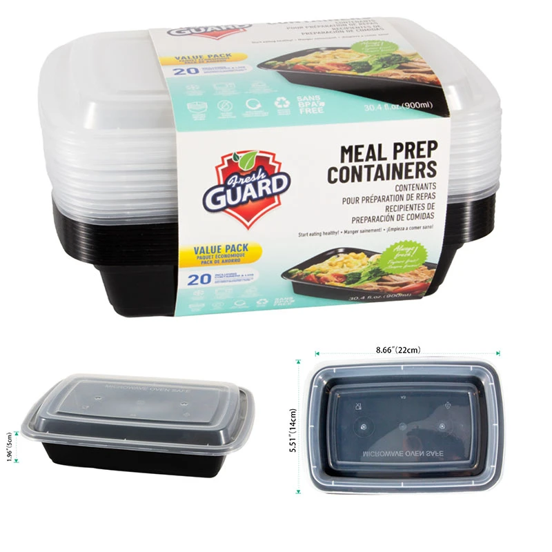 Fresh Guard Food Containers 30.4oz 20PK