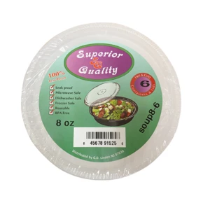 RP1008, Microwave Soup Container 8oz 6CT, 45678915256