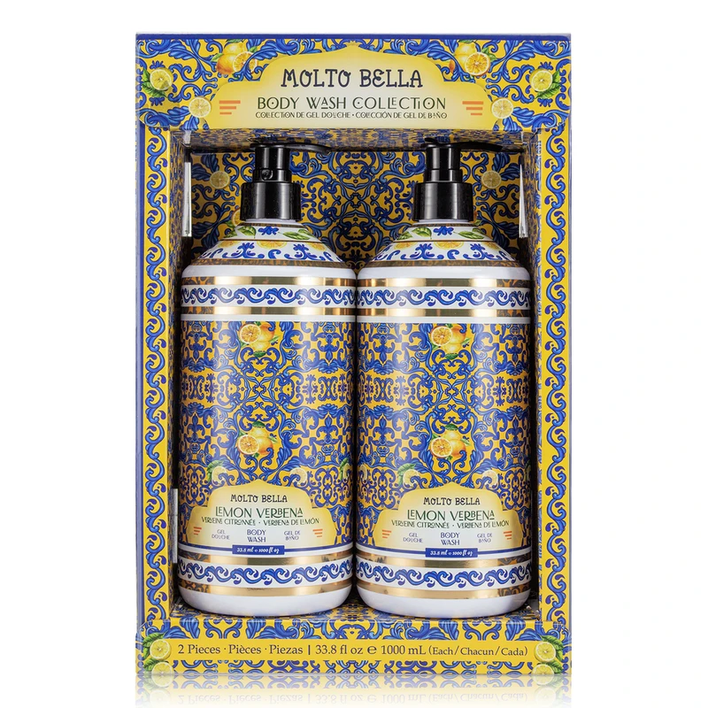 Molto Bella Body Wash 33.8 FL OZ 2PK Lemon Verbena