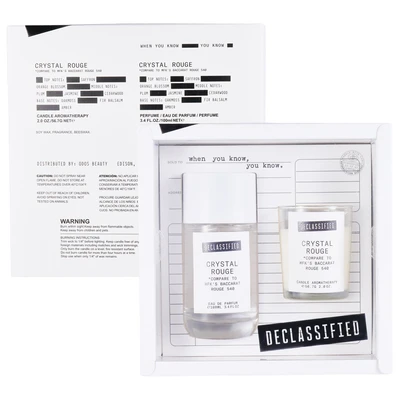 OD88736, Declassified Candle gift set CRYSTAL ROUGE, 191554887367