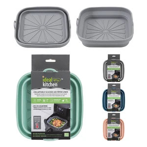 38412, Ideal Kitchen  Collapsible silicone Air Fryer Liner Square, 191554384125