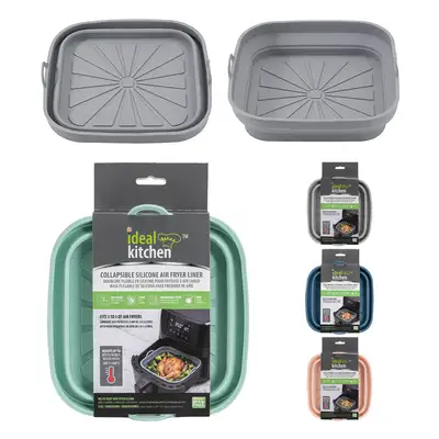 38412, Ideal Kitchen  Collapsible silicone Air Fryer Liner Square, 191554384125