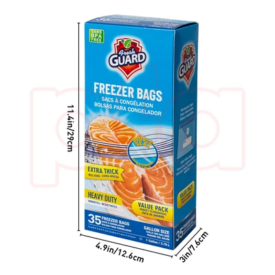 31105, Fresh Guard Freezer Bag Gallon 35CT, 191554311053