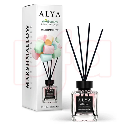 99148, ALYA Nature Scents Reed Diffuser 3.3oz Marshmallow, 8696601070393