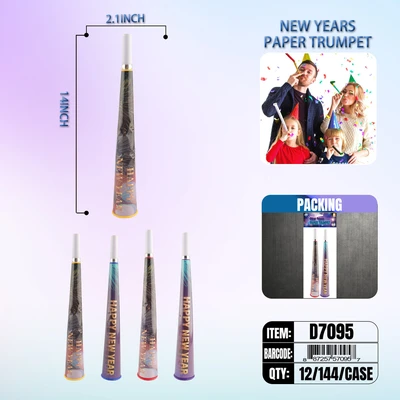 D7095, New Year Plastic Horn, 887257570957