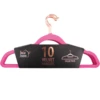 45005, Ideal Home Velvet Hanger 10PK Pink Rose Gold, 191554450059