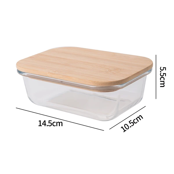 33167, Fresh Guard Glass Container w/ Bamboo Lid 12.5oz Oven Safe, 191554331679