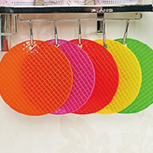 38100, Ideal Kitchen Multipurpose Round Silicone Trivet, 191554381001