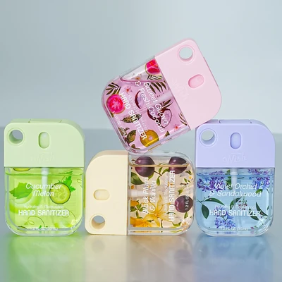 60380, 1.2 oz Hand Sanitizer Spray , (4 Scent) Sweet Guava/Black Plum/Cucumbe Melon/Violet Orchid — Wish, 191554603806