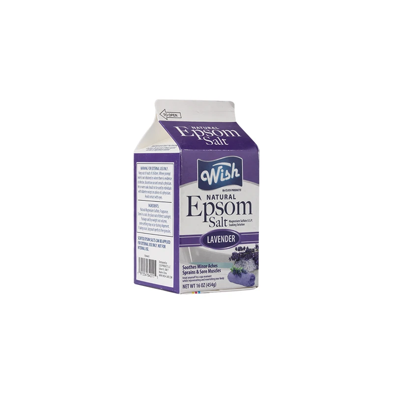 Wish Epsom Salt 16oz Box Lavender