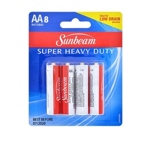 16288, Sunbeam Battery HD 8PK AA, 629312162888