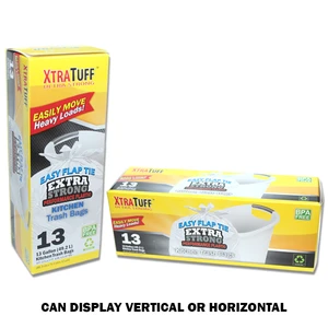 30120, XtraTuff™ Flap Tie Trash Bag 13GAL 13CT, 191554301207