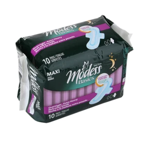 M69200, Modess Maxi Overnight Pads 10CT, 855424008008