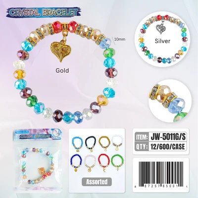 JW-5011, Crystal Bracelet Random Color, 887257850011