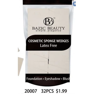 20007, Bazic Beauty Cosmetic Sponge Wedges 32PK, 191554200074
