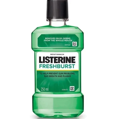 L250FB-12, Listerine Mouthwash 250ml Fresh Burst