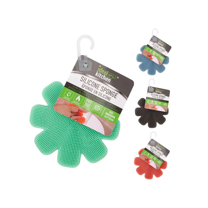 Ideal Kitchen Silicone Sponge w/ Suction Cup HD
