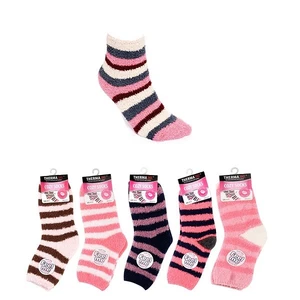 12026, Thermaxxx Fuzzy Socks Stripes, 191554120266