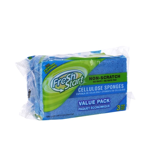32220, Fresh Start Non-Scratch Cellulose Sponges 3PK, 191554322202