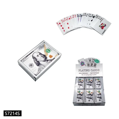 S7214S, Playing Card Souvenir Silver $100 Dollar, 887257372148