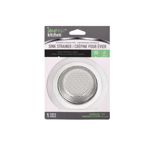 42103, Ideal Kitchen Stainless Steel Wide Rim Sink Strainer - Perforated mesh, 191554421035