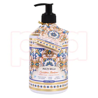 60680, Molto Bella Hand Soap  21.3 FL OZ   Golden Amber, 191554606807
